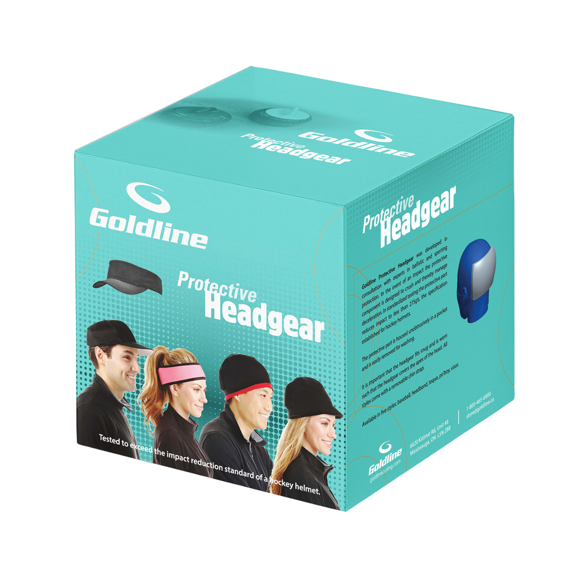 Goldline Protective Headgear Packaging