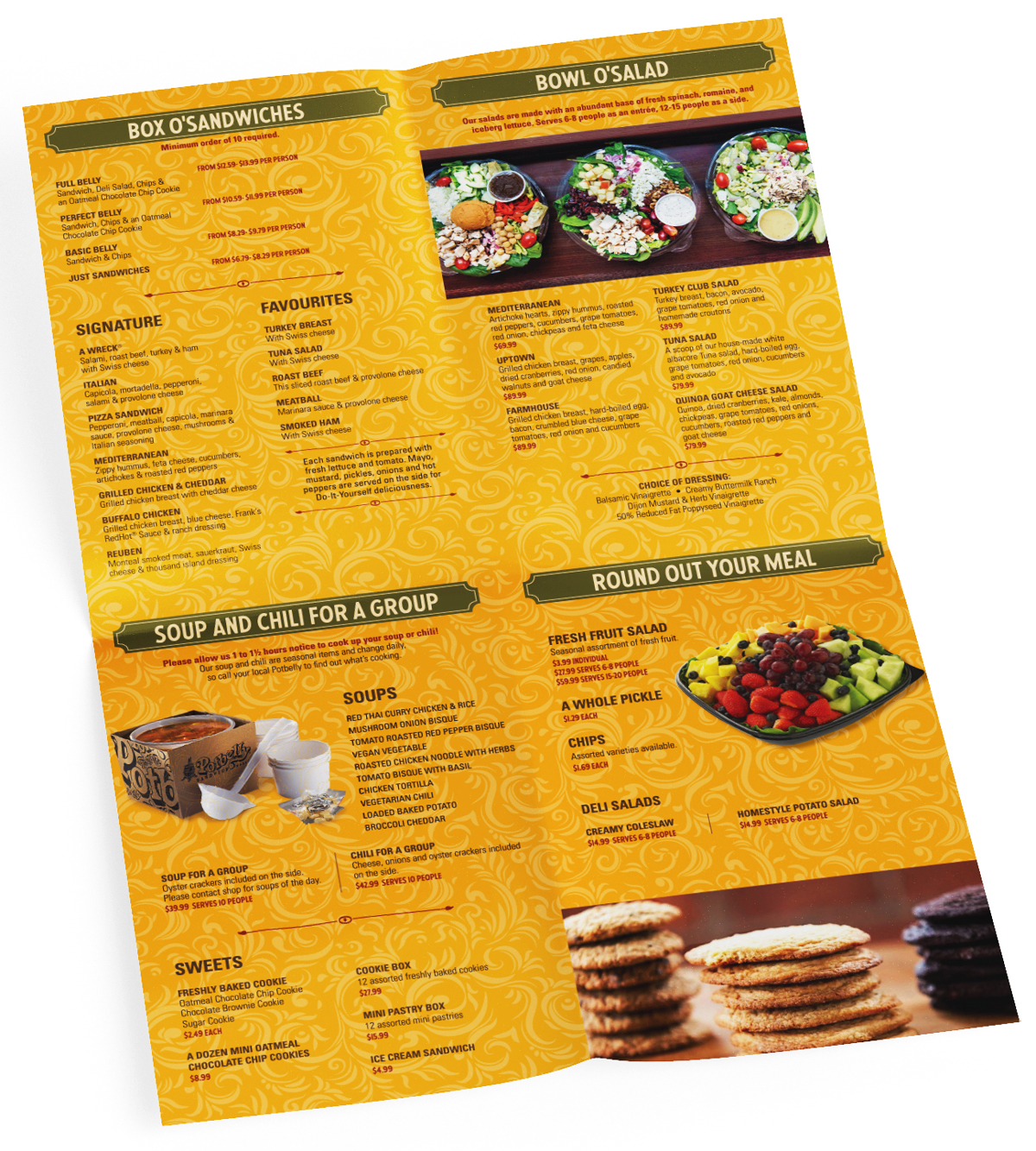 Potbelly Menu Signage Design Katika Communications